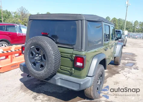 2020 Jeep Wrangler Unlimited Sport 4X4 z USA, uszkodzony, nr VIN 1C4HJXDN5LW349056